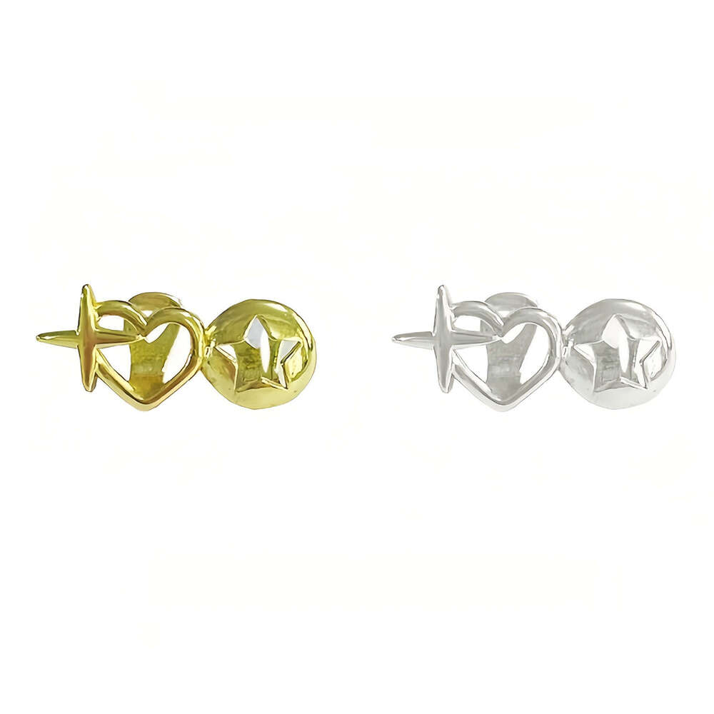 Niche Design Hip-hop Double Hollow Heart Star Teeth Performance Accessories Braces Halloween Trendy Jewelry
