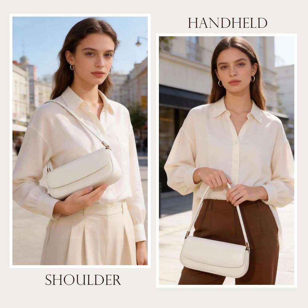 Leather Shoulder Bags For Women Mini Cute Everyday Purses Trendy Women S Hobo Handbags With Magnetic Closure