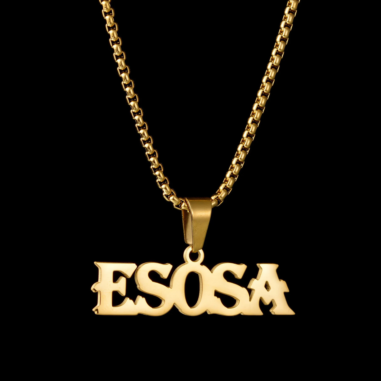 Trendy Customized Double Names Pendant Necklaces for Women Stainless Steel Personalized Crown Thick Chain Birthday Jewelry Gift 260206