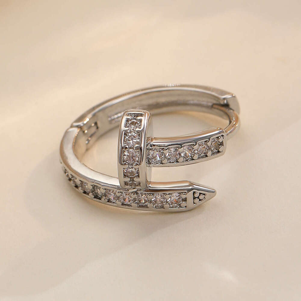 Women's Jewelry Luxury Earrings Designer Earrings For Woman Earrings For Men Ear Cuffs Niche Diamond Studded Single Ear Buckle Personality Diamon