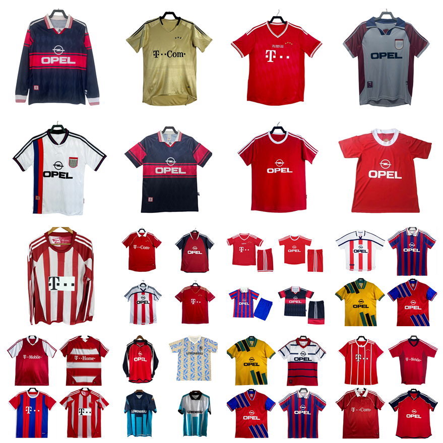 Bayern Munich1995 1997 1998 Littbarski Munich retro Soccer Jerseys 93 95 96 97 98 99 00 01 02 03 14 15 Klinsmann Matthaus Historical ELBER ROBBEN vintage football shirt