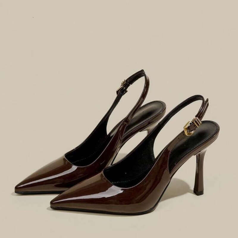 Ladies Stylish Pointed Toe High Heels With A Comfortable Open Back Design Adjustable Strap Perfect For Parties Dates And Formal Events Women Shoes MOJ
