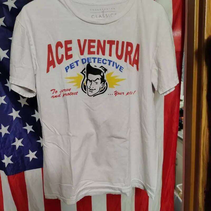 Vintage Ace Ventura Pet Detective Short Sleeve T-shirt Medium Finkle 5 Rare X260209