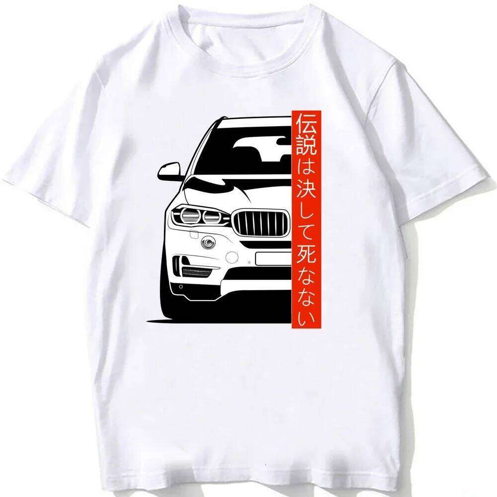 Vintage Skull Drive German E28 M5 E30 E36 E90 E46 Car Premium T-Shirt New Summer Men Short Sleeve Hip Hop Boy Casual White Tees X260209