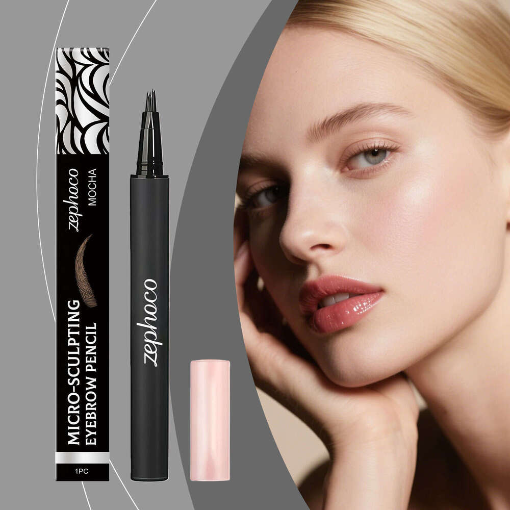 Zephoco Mocha Color Eyebrow Pencil, Smooth Silky, Natural Color, Suitable for Daily Makeup and Parties