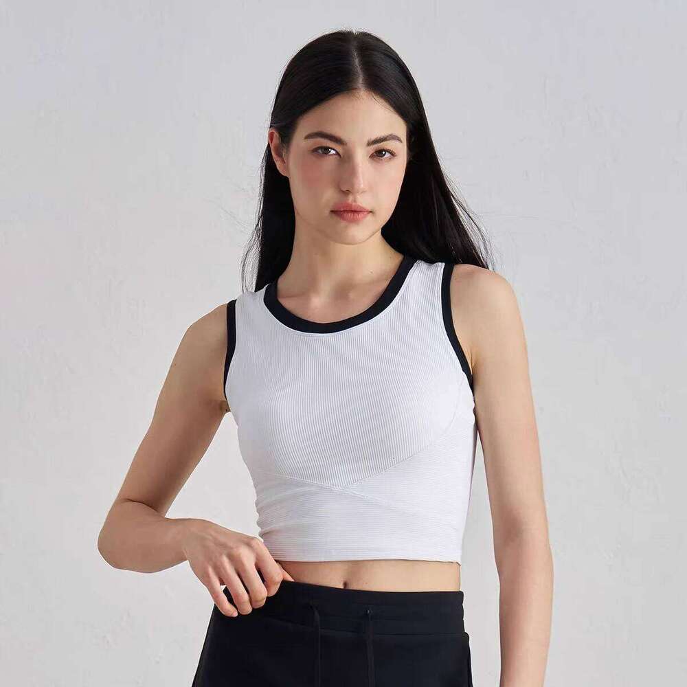 Women's High-Strength Tank Shockproof Yoga Bra Padded Sports Push-Up Fitness Top for Gym Running Vest 26Y0209