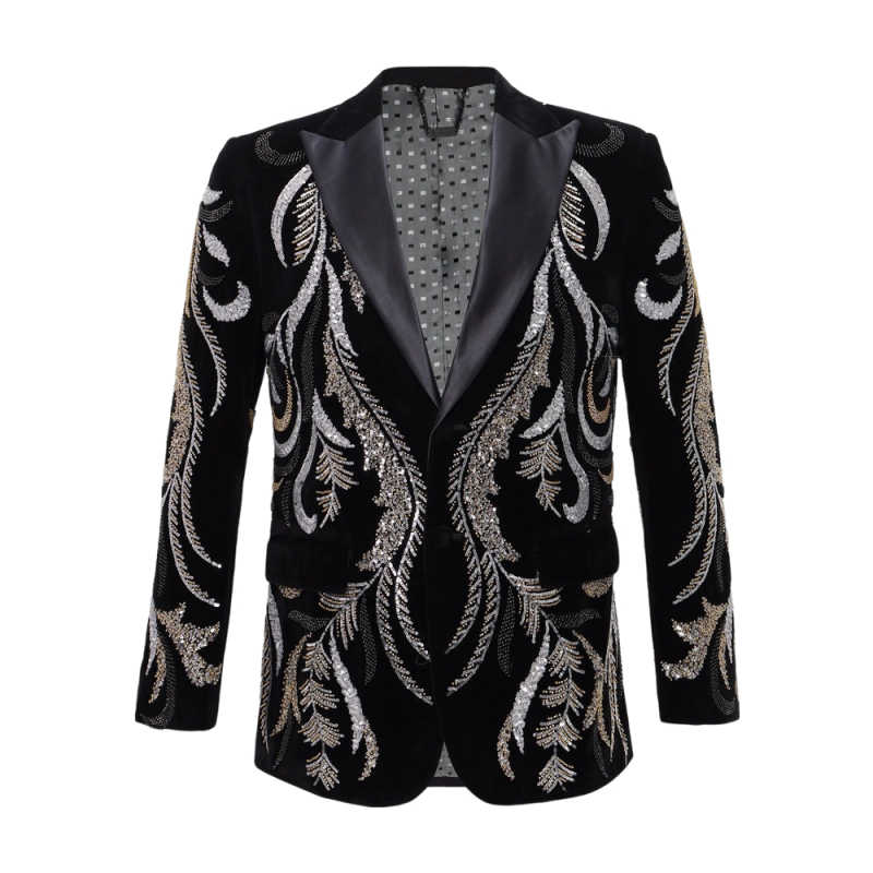 Luxurious Groom Wedding Tuxedos 2 Pieces Jacket Pant Peaked Lapel One Button Special Business Occasion Party Banquet Customized