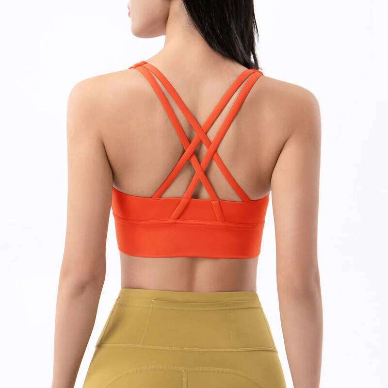 SOISOU Women Cropped Bralette Gym Yoga Sports Cross Sexy Female Bra Breathable Top Women's Underwear 25 Colors 26Y0209
