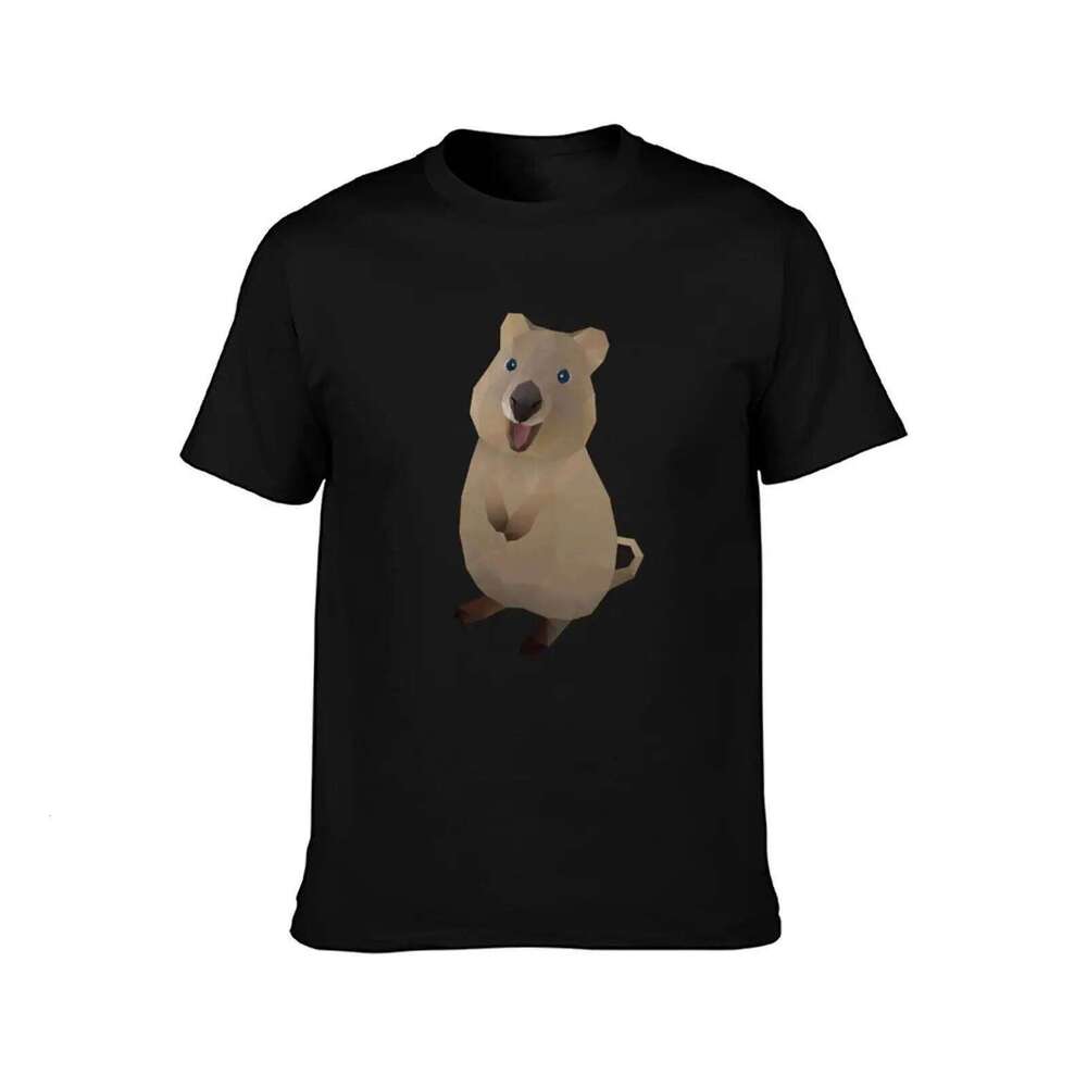 Quokka Polygon Art funny dark humor with prints man t shirts graphic T-Shirt X260209