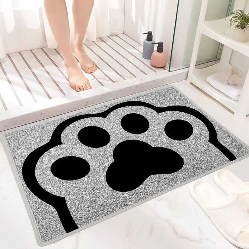 Cute Starry Sky Entryway Carpet Bathroom Door Mat Toilet Floor Mat Water Absorbent Non-Slip PVC Anti-Fatigue Floor Mat S260207