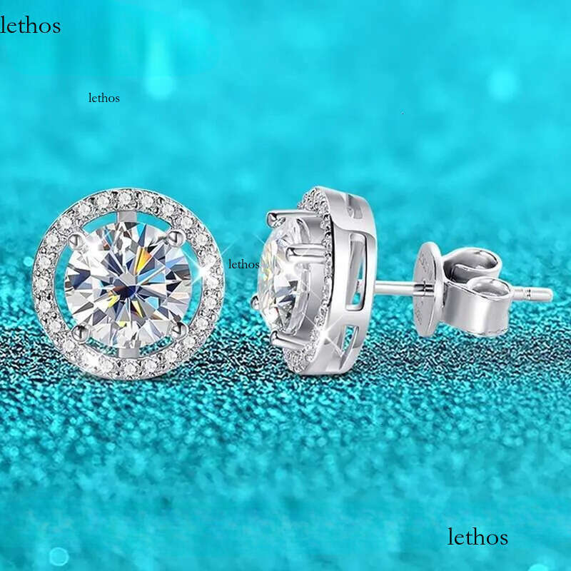 Smyoue 2CT Certified Moissanite Stud Earrings for Women Platinum Plating Sterg Sier Dia Ear Studs Wedding Fine Jewelry 15