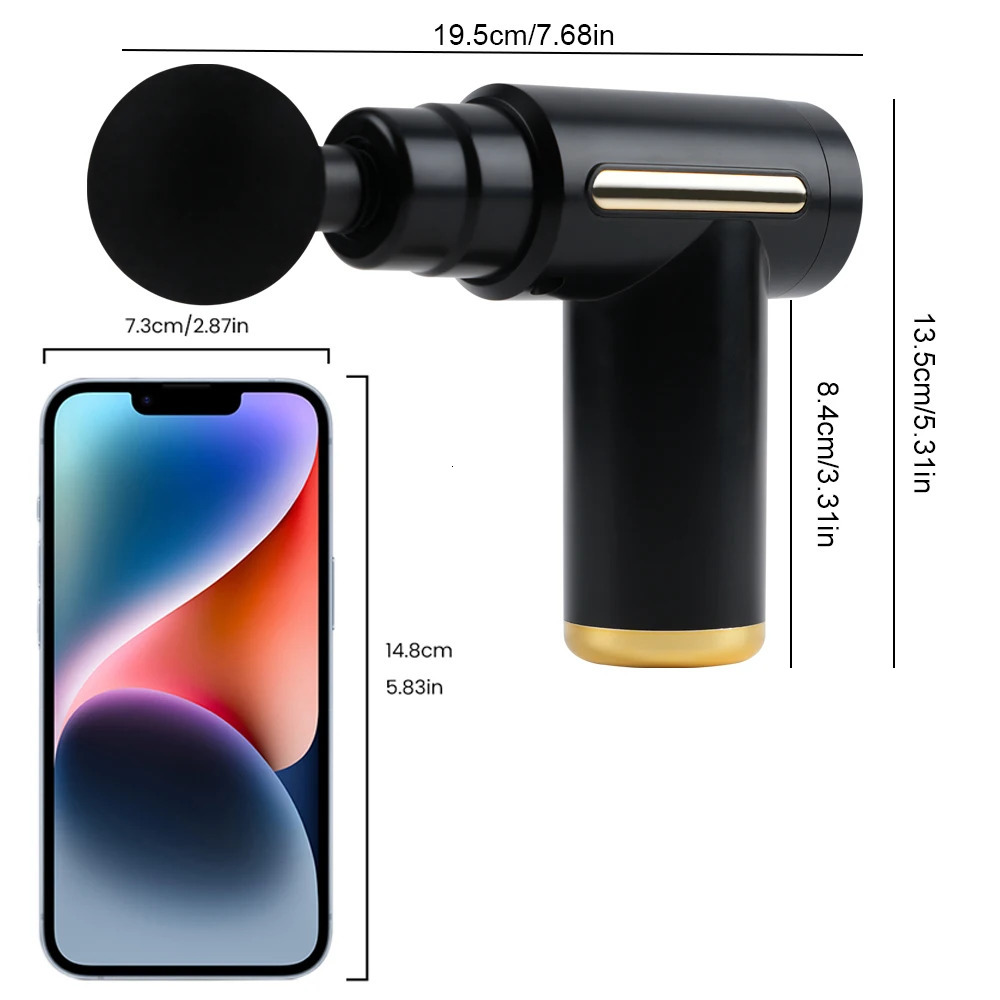 Portable Button Fascia Gun Deep Tissue Massage Mini Lightweight and Adjustable Speed Massage Equipment Suitable for the Body 260129