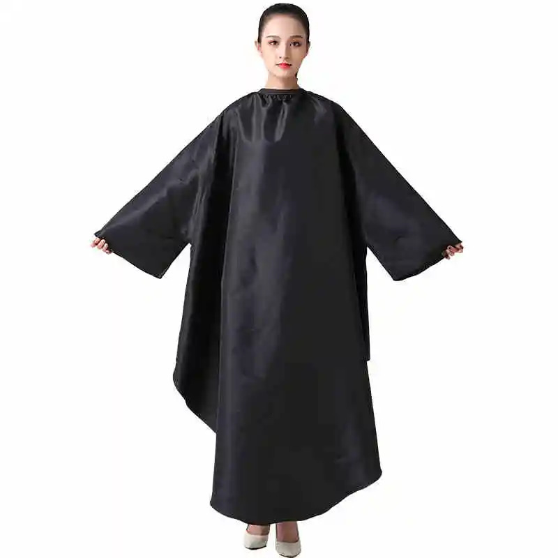 Long Sleeve Hair Salon Haircut Robe Hairdressing Gown Hairdresser Apron Hair Cutting Wrap Cloth Barber Capes Waterproof Smock 260203