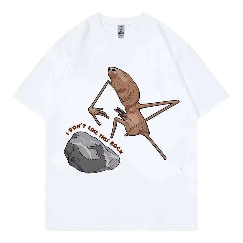 I Don't Like This Rock Marcus The Worm Funny Meme T-shirt Men's Women Casual Short Sleeve T-shirts High Quality Fashion T Shirts X260209