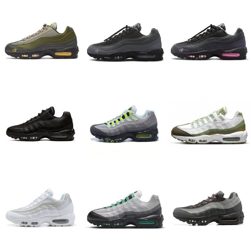 Trainers 95 Outdoor Sports Shoes Mens 95S Aegeans Storm Corteizs Sequoia Pink Beam Wheat Sketch Runners Jogging Shoe Neon Stadium Green Triple Black White Sneakers