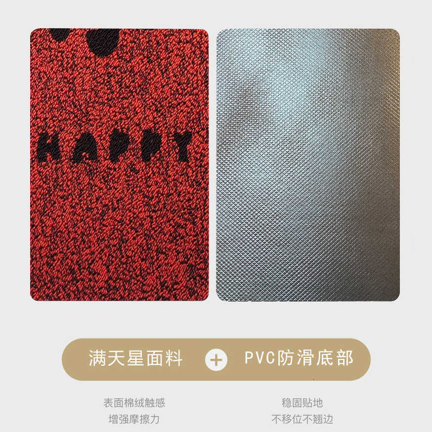 Cute Starry Sky Entryway Carpet Bathroom Door Mat Toilet Floor Mat Water Absorbent Non-Slip PVC Anti-Fatigue Floor Mat S260207