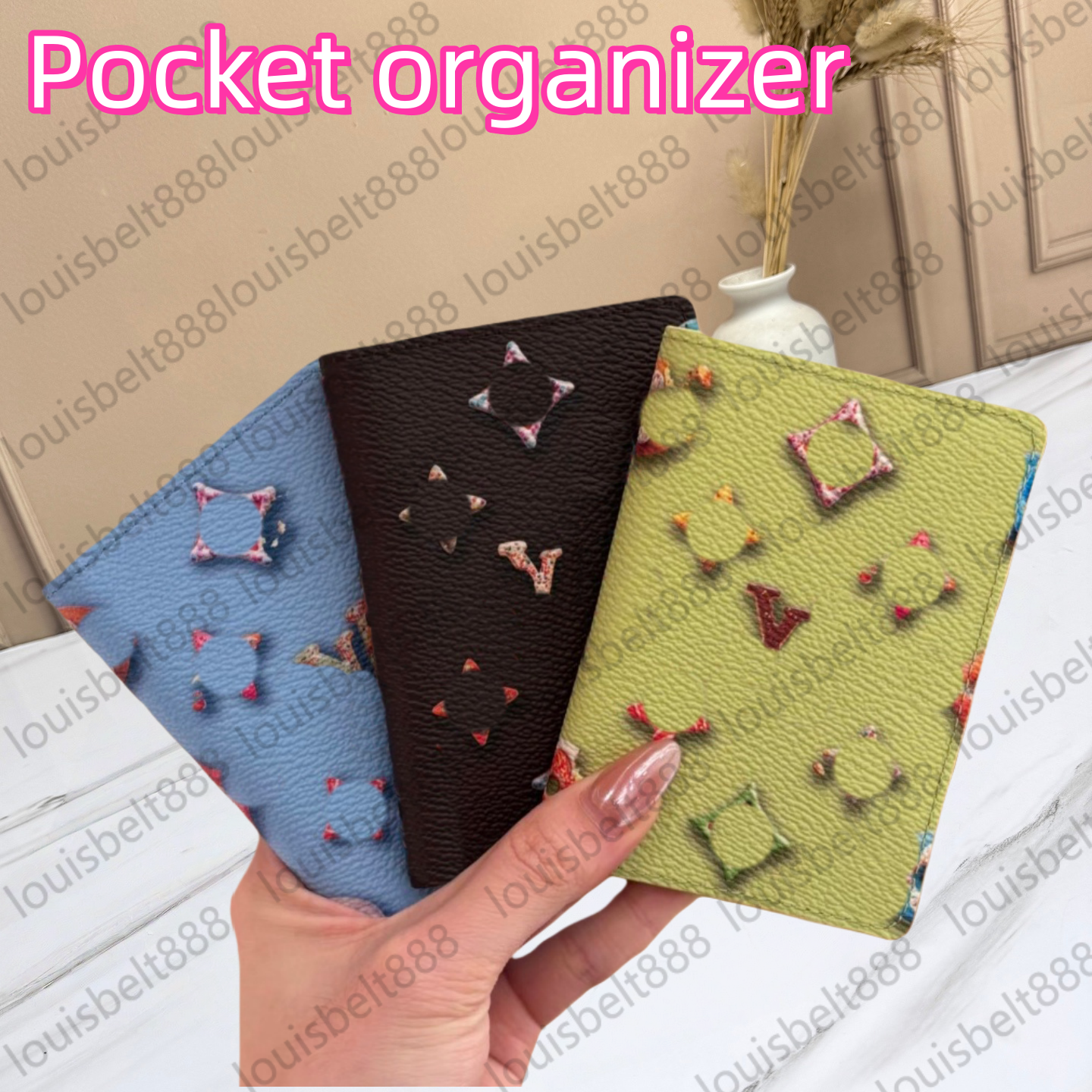 Monogram donut Pocket Organizer Designer zoological garden wallets for men Women Skateboard Skiing Basketball Leather Printed Change Credit card Holder Wallet