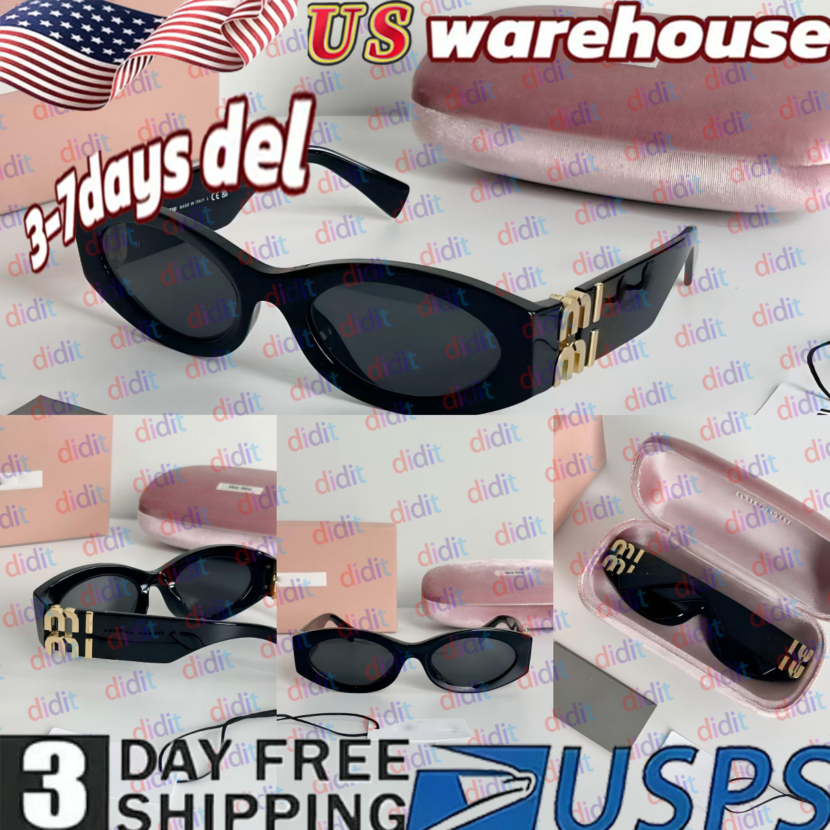 sunglasses designer Fashion miulys miulys sunglasses For Women Classic Italian designer square frame glasses sheet classic luxury cat eye sunglasses