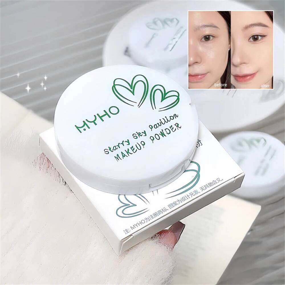 Oil Control Soft Focus Pressed Matte Compact Lasting No Cakey Full Coverage Concealer Face Tightening Air Powder Makeup 26L0209