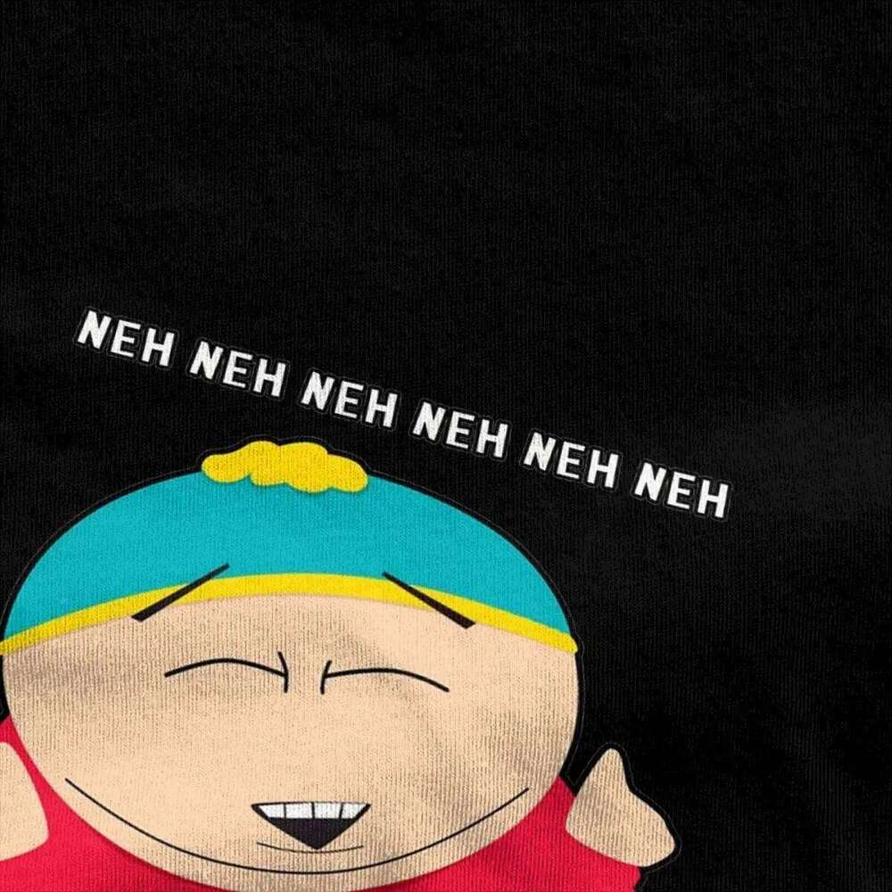 Oversized T Shirt Southparks Eric Cartman Neh Ha 100% Cotton T-Shirts Trending Tshirt for Man Summer Y2K Fun Clothes X260209