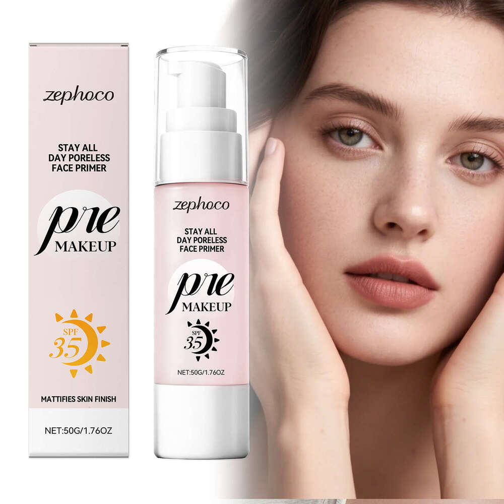 Zephoco Protective Moisturizing Primer Makeup Base Natural Fit Hydrating Suitable for Various Skin Types
