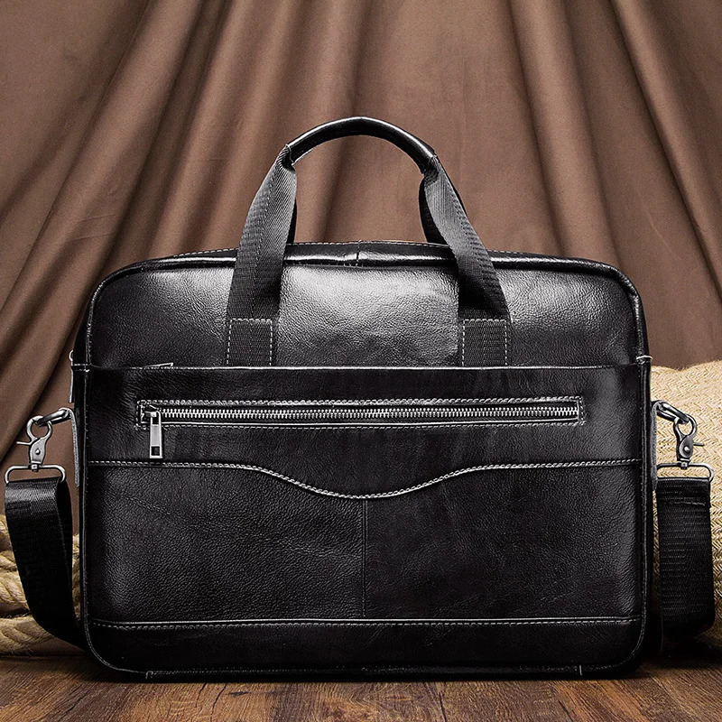 Genuine Leahther Men Briefcase Portable Office Handbag for Laptop Bag High Quality Business Messenger Shoulder Bags Travelling 260120