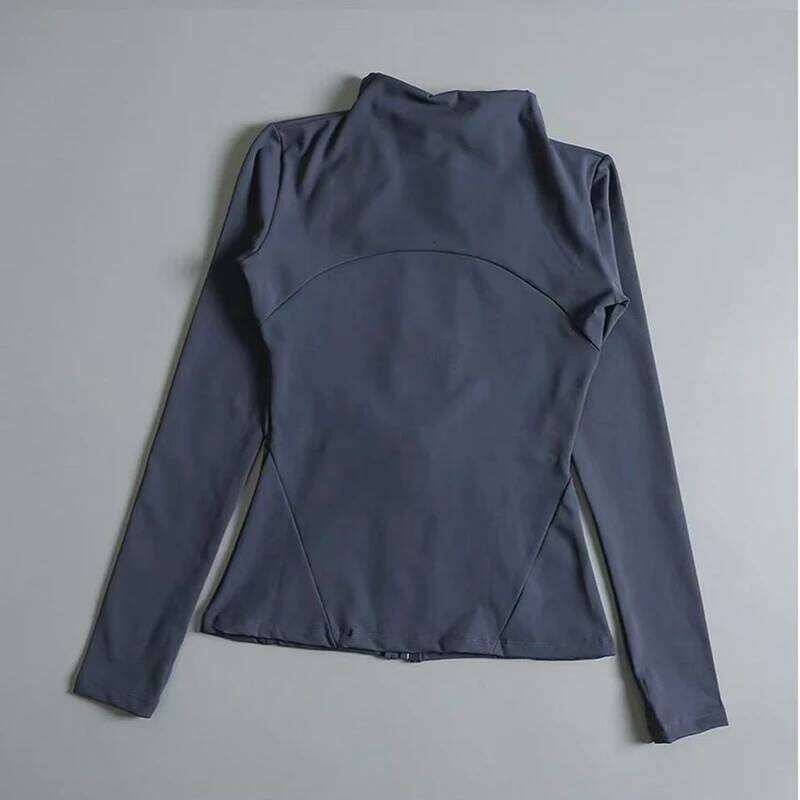 Women's Long-Sleeved Sports Fleece , Slimming Warm Coat, Yoga, Pilates, Fitness, Running, Autumn, Winter 26Y0209