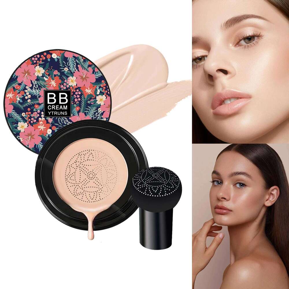 Mushroom Magic Air Cushion BB Cream - Enriched with Vitamins, Hydrates for Dewy Skin, Full Coverage Foundation 26L0209