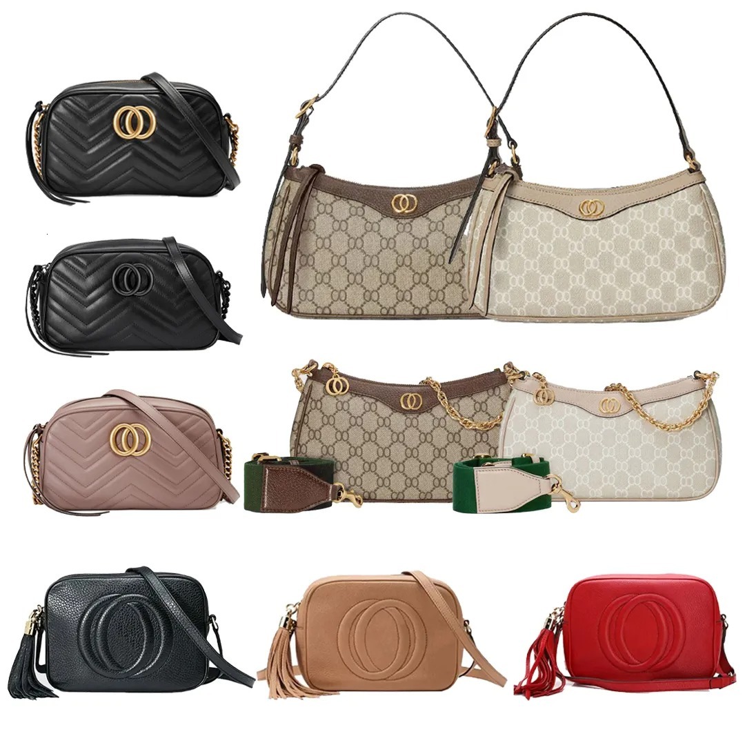 Designer Bag Shoulder Bags Leather Bag Women Classic Handbag Ladies Designer Messenger Underarm Bag Lady Purse Brown Wallet Letter with Leather Bag 06