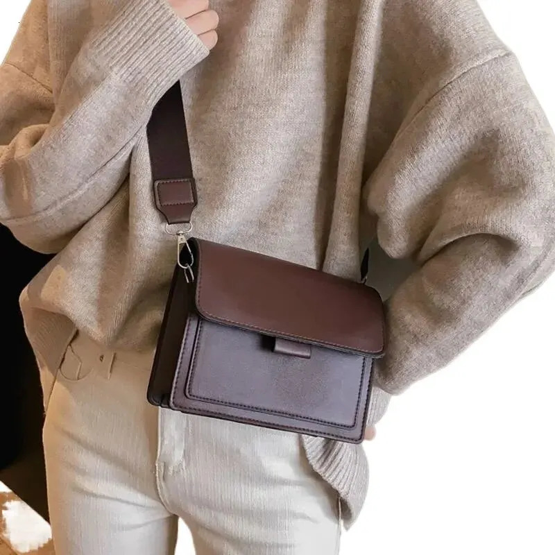 Classic PU Leather Crossbody Bag for Women Travel Handle Handbag Fashion Shoulder Messenger Ladies Small Flap 260208