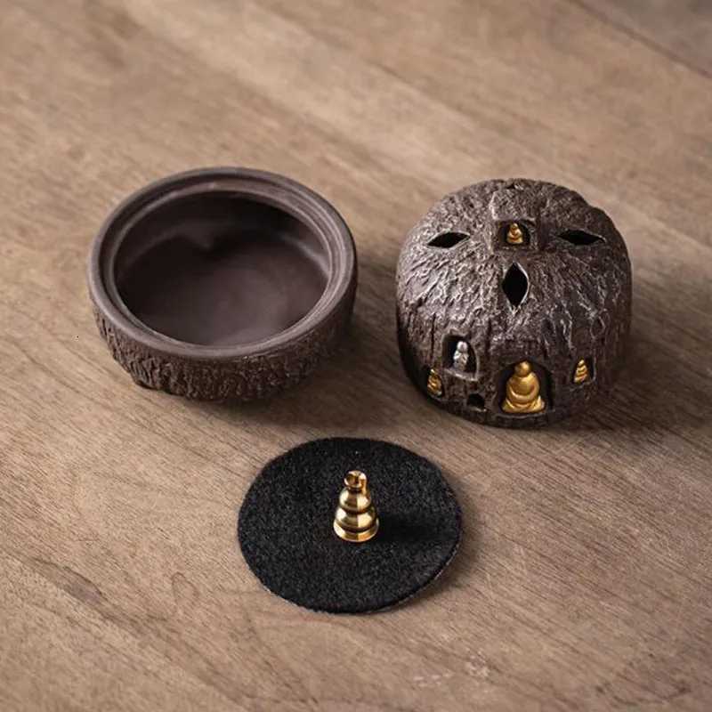 Porcelain Dunhuang Smoking Backflow Incense Burner Indoor Sandalwood Incense Holder Fragrance Censer Tea Ceremony Home Decor C260209