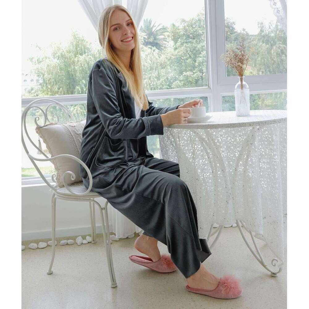 Women's Cozy Velvet Memory Foam House Slipper, Ladies Fuzzy Bedroom Slipper Non-Slip Sole