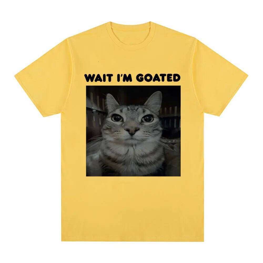 Camiseta gato con meme divertido para mujer informal gran tamao camisetas Vintage Hip Hop ropa de calle a la X260209