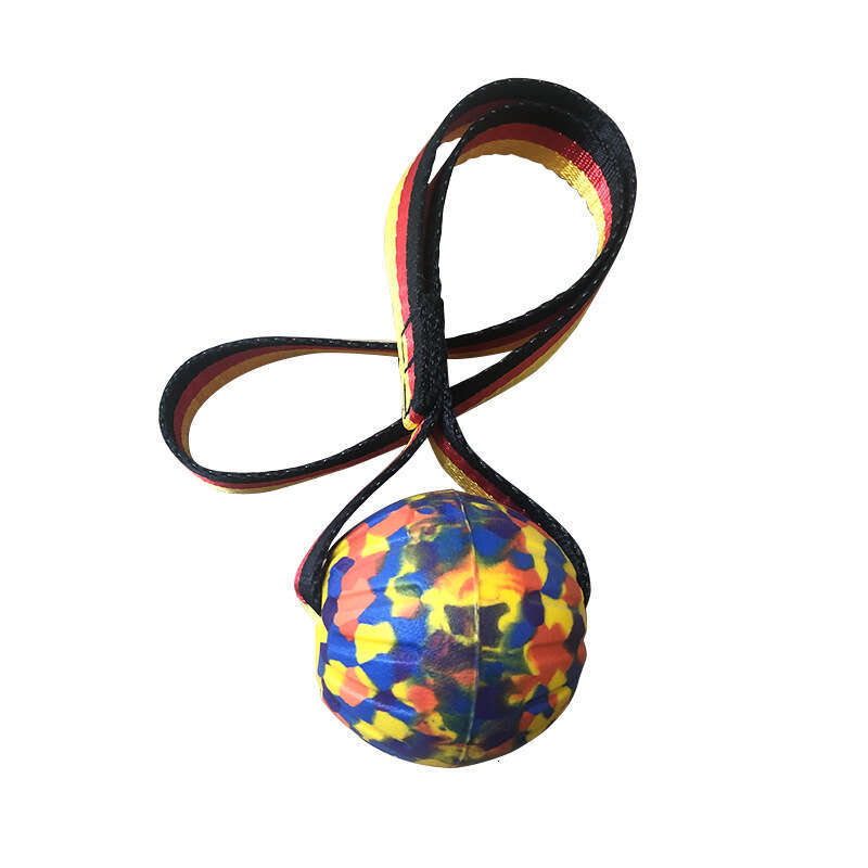 Camouflage Rope Dog Toy Durable Chew Training Ball EVA Pet Supplies Food Dispensing Frisbee