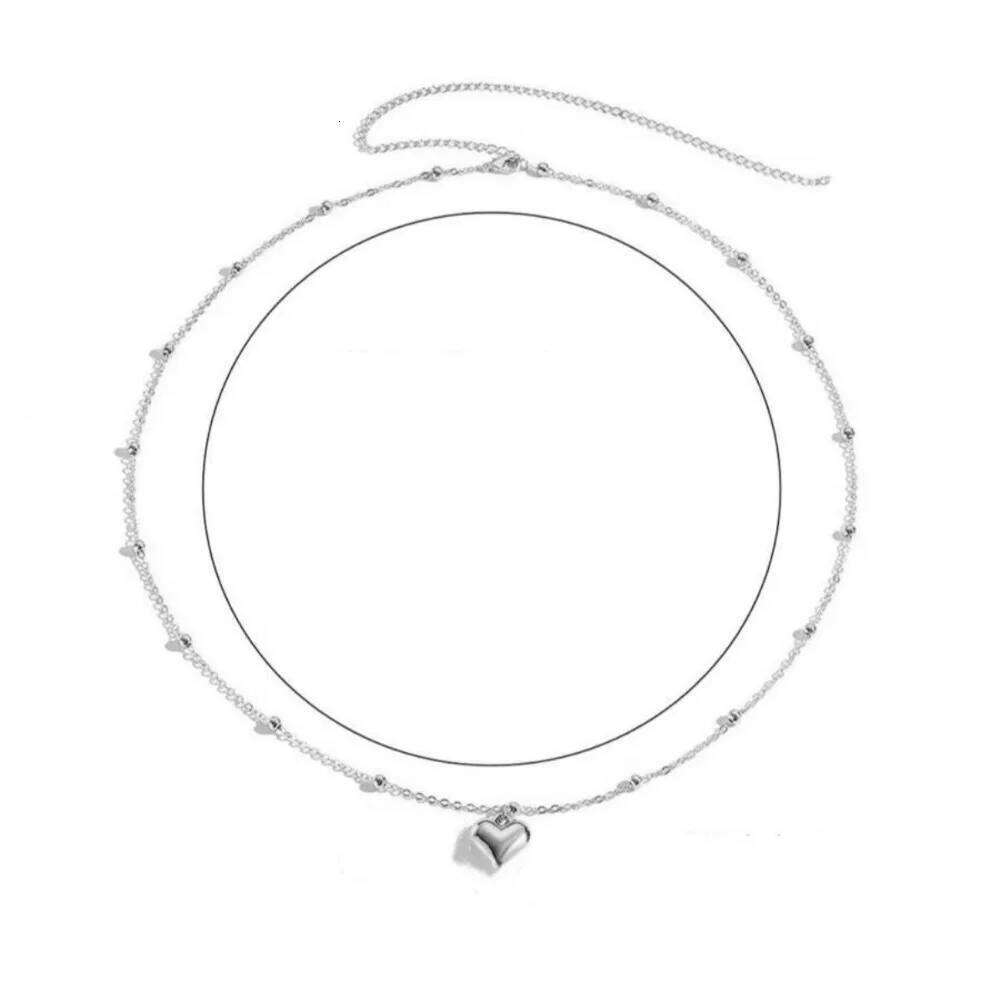 New Bohemian Style Waist Heart Beads Hollow Out Body Chain Jewelry Accessories Girls X260209