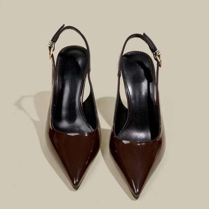 Ladies Stylish Pointed Toe High Heels With A Comfortable Open Back Design Adjustable Strap Perfect For Parties Dates And Formal Events Women Shoes MOJ