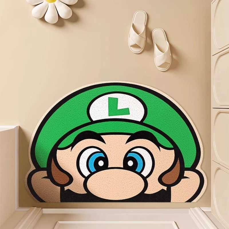 Cartoon entrance door mat dirt-scraping anti-slip mat for the entryway dirt-resistant and wear-resistant wire loop floor mat S260207