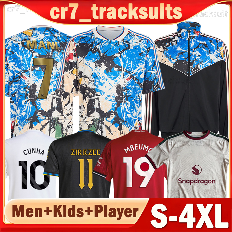 XXXL 4XL manchesteers united 25 26 Soccer Jerseys Stone Roses MBEUMO B.FERNANDES SESKO CASEMIRO Football Shirts 2025 2026 MAGUIRE Long sleeves BAYINDIR Men kids kits