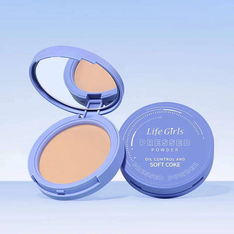 Life Girls Setting Powder Compact, waterproof sweat-proof, improves skin tone, brightens naturally, and sets naturally 26L0209