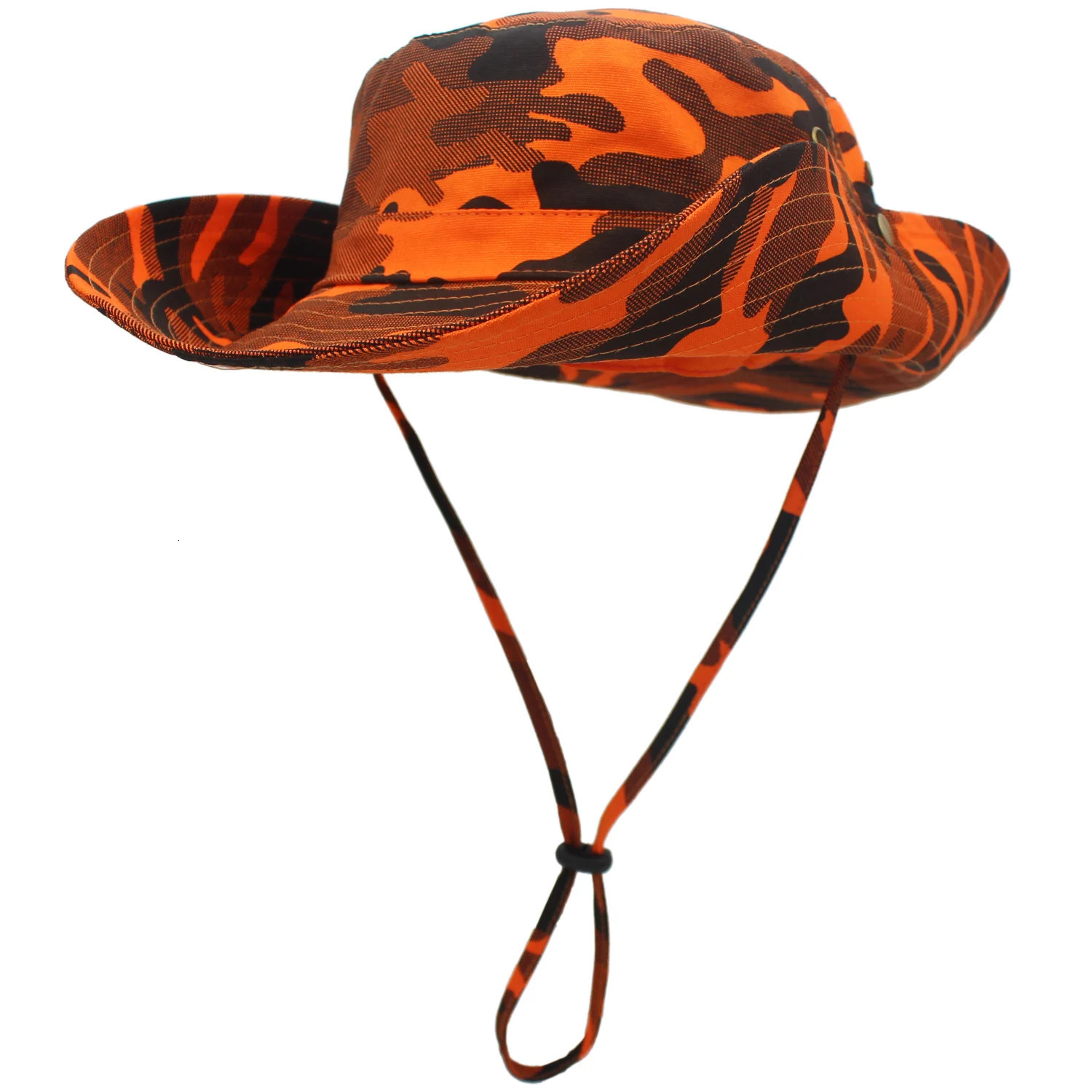 Outfly Camouflage Cowboy Hat Outdoor Boonie Hat UV Protection Mens Tactical Panama Wide Brim Hunting Hiking Bucket Hat 260208