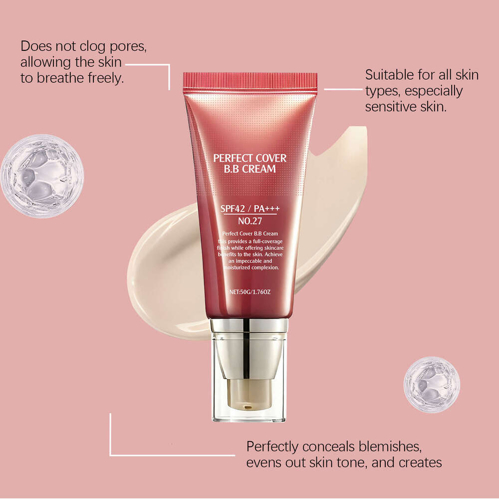 AMZ Brightening Skin Softening Lightweight Moisturizing Concealer Nourishing Matte Clear Makeup Natural Fit BB Cream