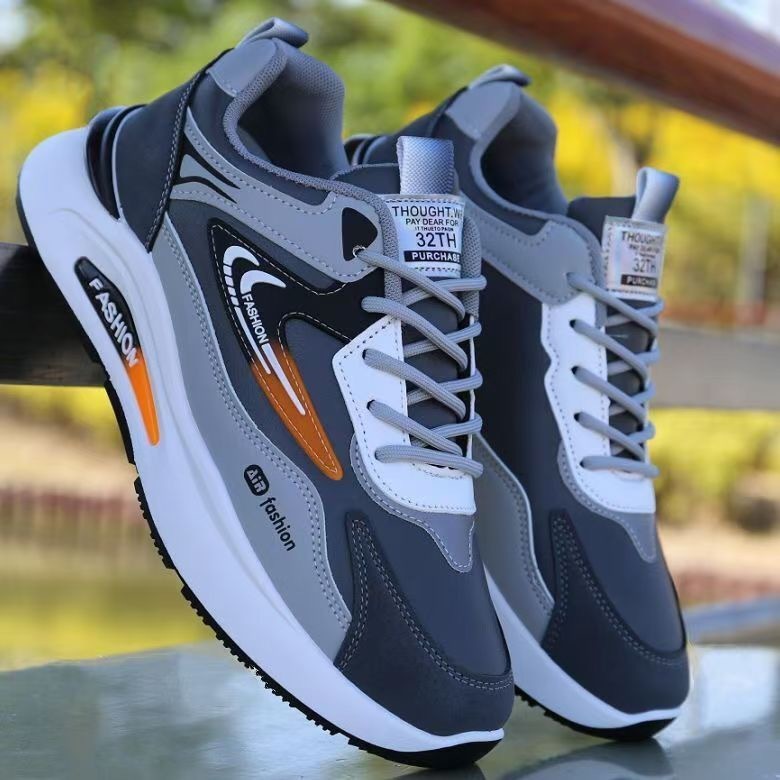 Free Shipping 2026 New Sneakers Fashion Running Shoes for Men Anti-slip and Waterproof Leather Designer Shoes