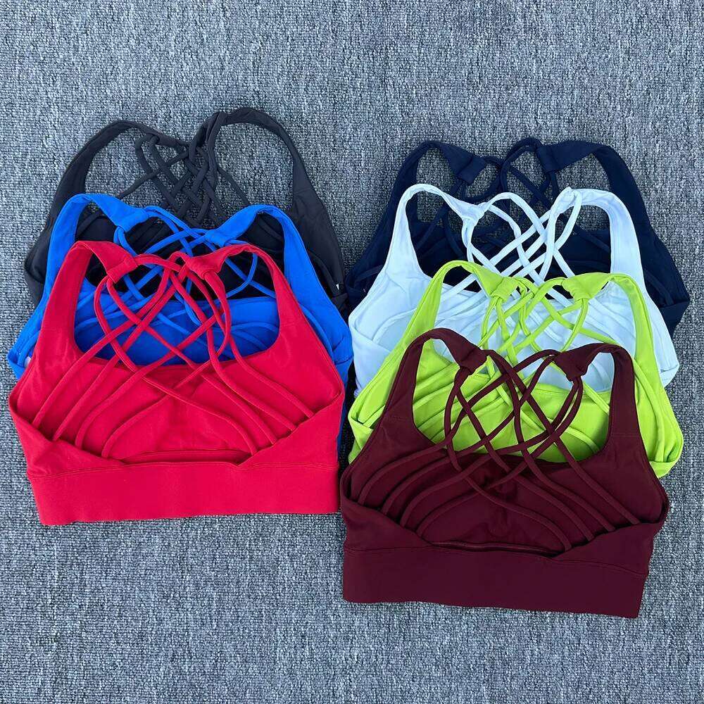 Women's Sports Anti-Sweat Fitness Women Yoga Shockproof Crop Cross Sport Bra Gym Workout Top 26Y0209