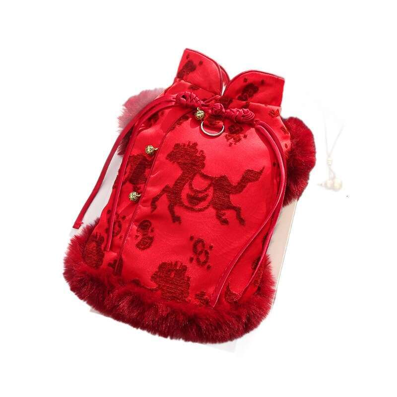 Year Of The Horse New Chinese Style Hairless Pet Fleece Dog Cat Autumn Winter Clothing Accessories Wholesale clothes