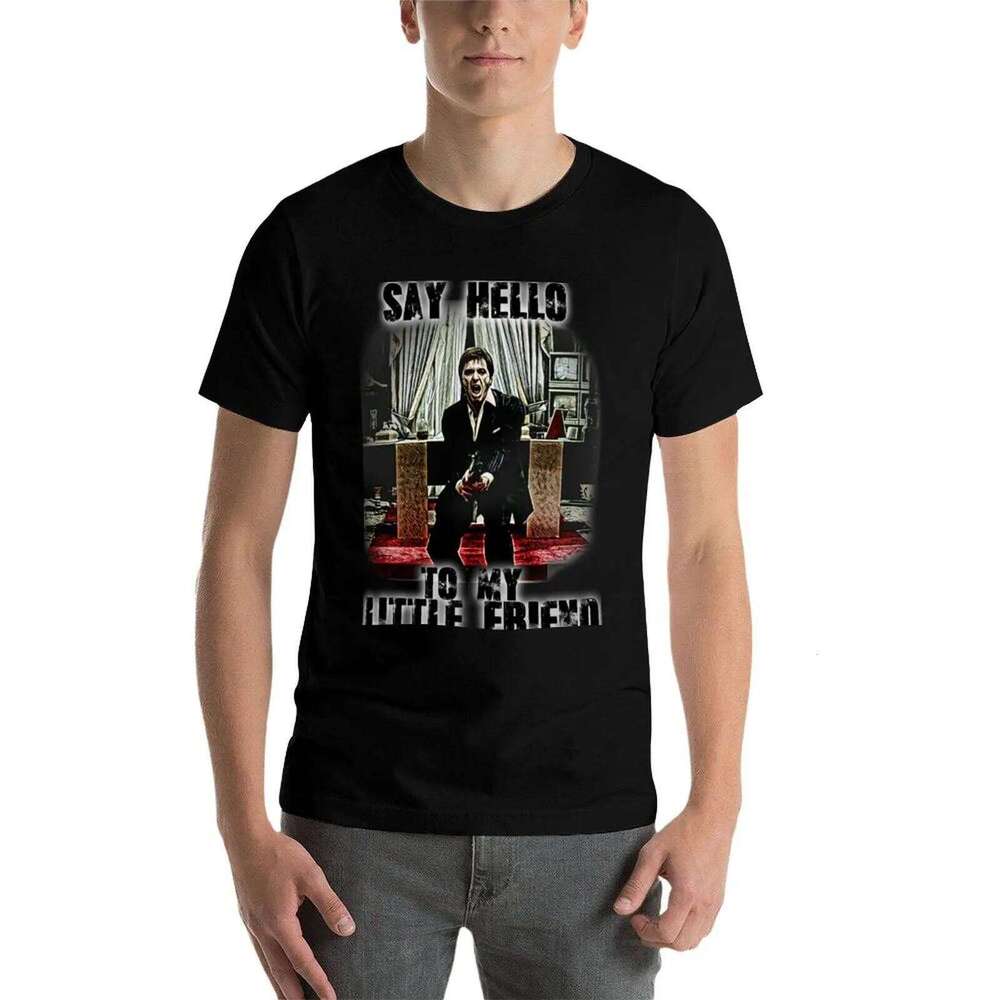 say hello to my little friend T-Shirt g shirts men for 100 percent cotton t shirt man luxury T-shirt X260209
