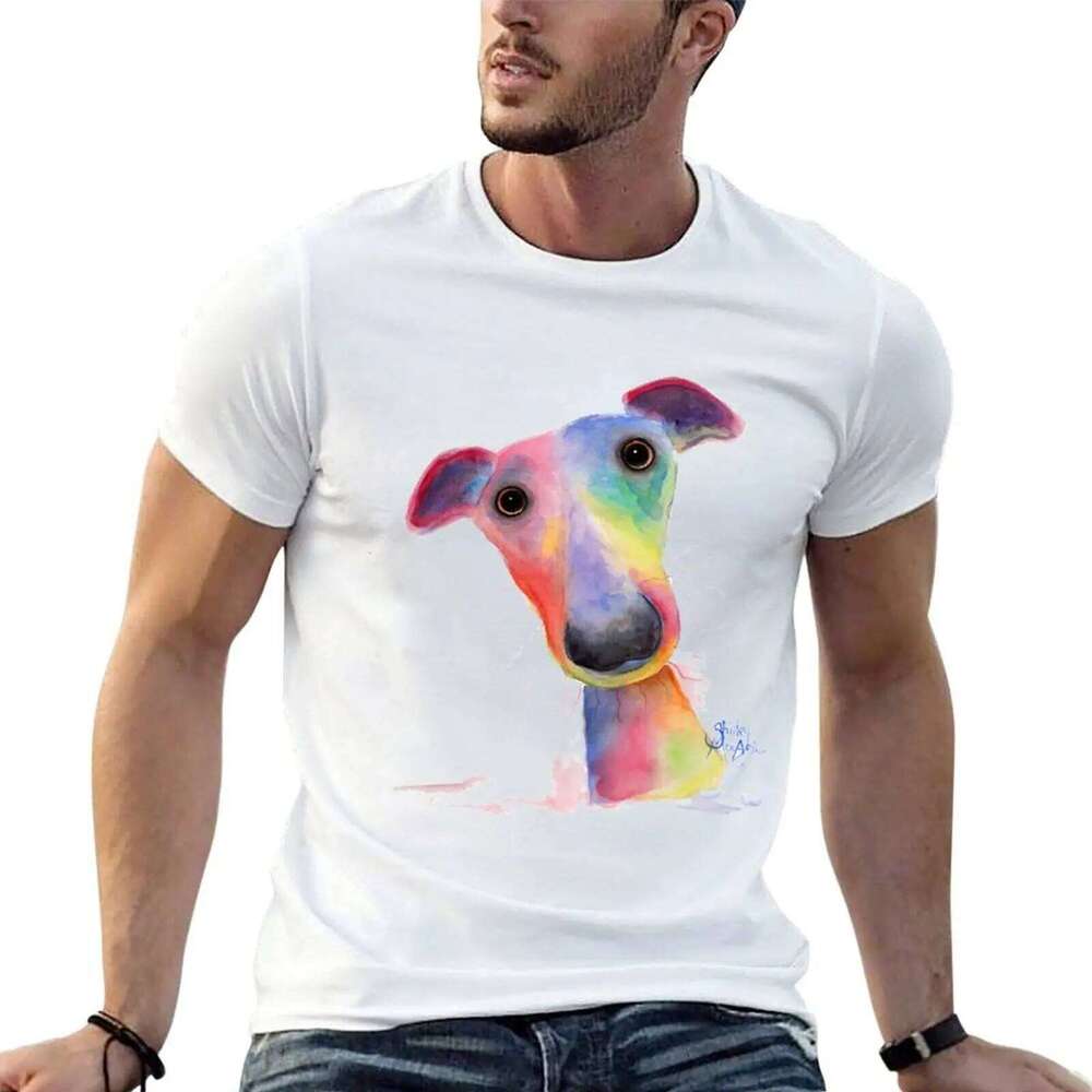 graphic SHIRLEY GReYHouND shirt anime 'HANK' man shirts MACARTHUR T-Shirt oversize t BY DOG WHiPPeT X260209