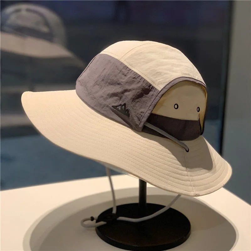 Retro quick-dry Western cowboy hat women spring and summer mountaineering fishing sunscreen hat thin breathable fisherman hat 260204