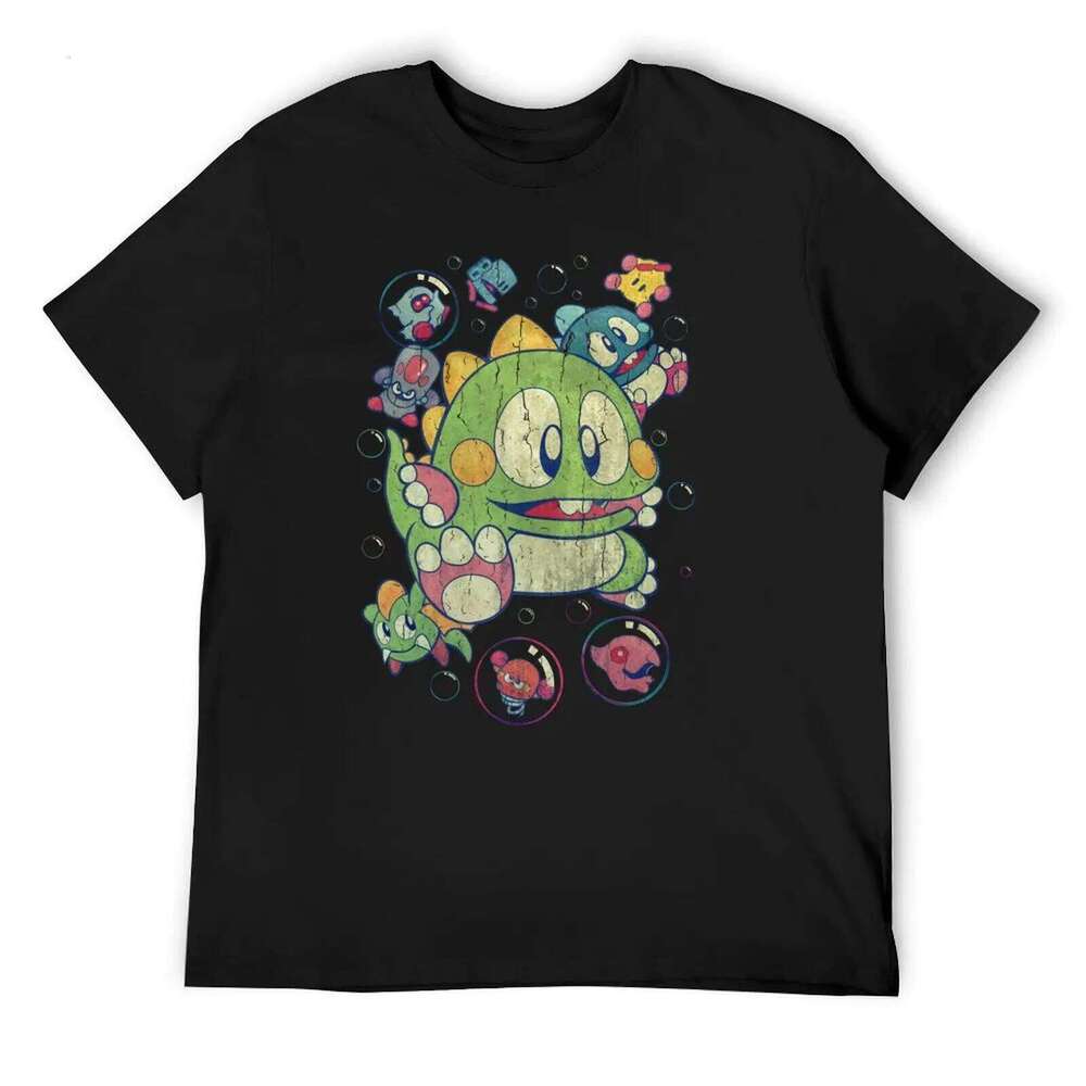 Bubble Bobble Vintage Action T-Shirt anime t shirts new edition quick-drying men tshirt X260209