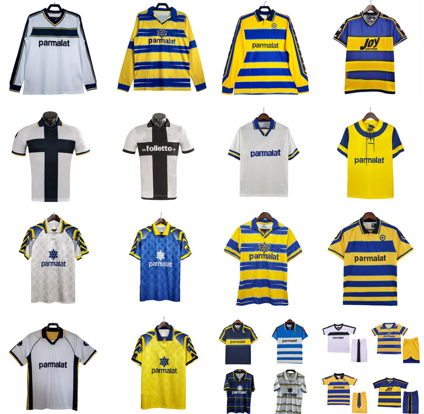 1993 1995 1996 1998 1999 2000 2001 2003 2005 2006 Parma Retro soccer jerseys 95 97 98 99 00 03 05 06 12 13 BAGGIO CRESPO NAKATA ADRIANO ZOLA F.CANNAVARO football shirt kids