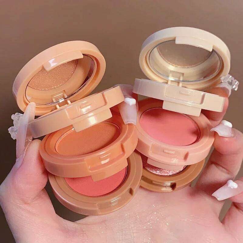 3in1 Pressed Palette LongLasting Waterproof Matte Highlighter Shimmer Blush Makeup 26L0209